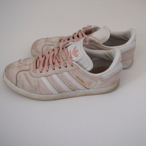 2/$20 Pink Suede Adidas Gazelle Sneakers - Picture 5 of 7